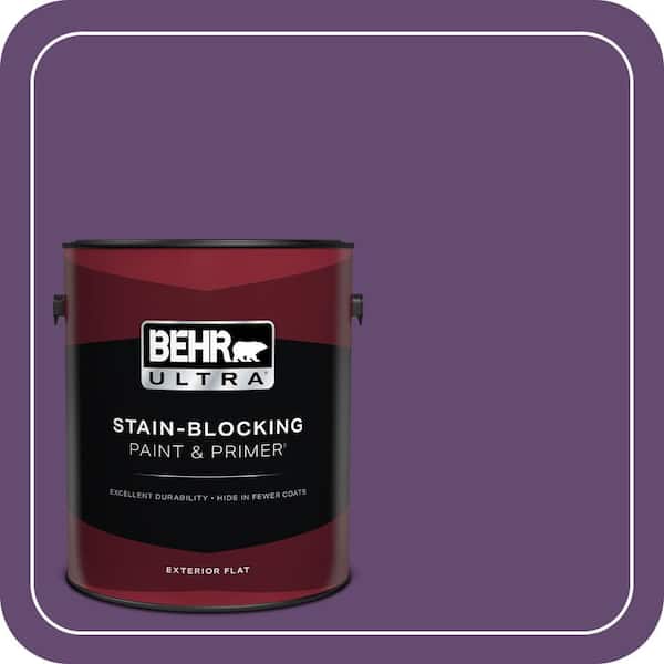 BEHR ULTRA 1 gal. #S-G-670 Deep Violet Flat Exterior Paint & Primer