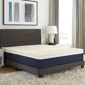 1.5 in. 7-Zone Mattress Topper Featuring Isotonic+ Memory Foam, Queen