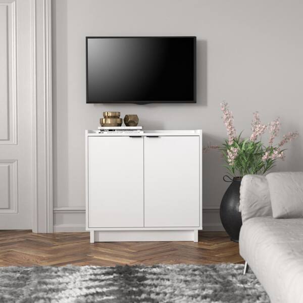 Prepac Simply Modern White 30 in. H x 30.75 in. W x 16 in. D