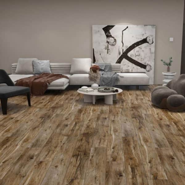Hydrostop Chill Sandbar 20 MIL x 7.1 in. W x 48 in. L Waterproof Click Vinyl Plank Flooring (23.64 sq. ft./Case)