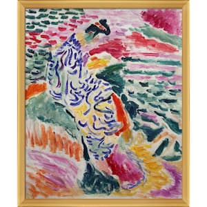 Woman Beside the Water by Henri Matisse Piccino Luminoso Framed People Oil Painting Art Print 22.5 in. x 26.5 in.
