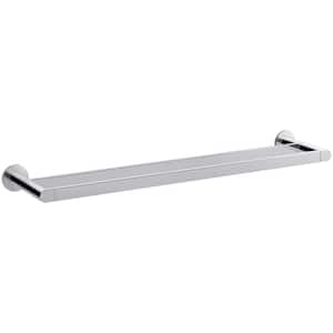 Composed 24 in. Double Towel Bar in Polished Chrome