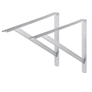 BEAM 19.5 in. Zinc Plated Steel Shelf Bracket Set of 2