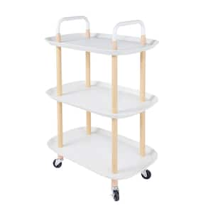 ANGELES HOME Round 3-Tier Rotating 1-Second Folding Storage Rack Metal  Kitchen Cart 558CKKC237DK - The Home Depot