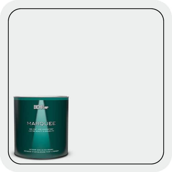 BEHR MARQUEE 1 qt. #PWN-16 Day Spa Semi-Gloss Enamel Interior Paint & Primer