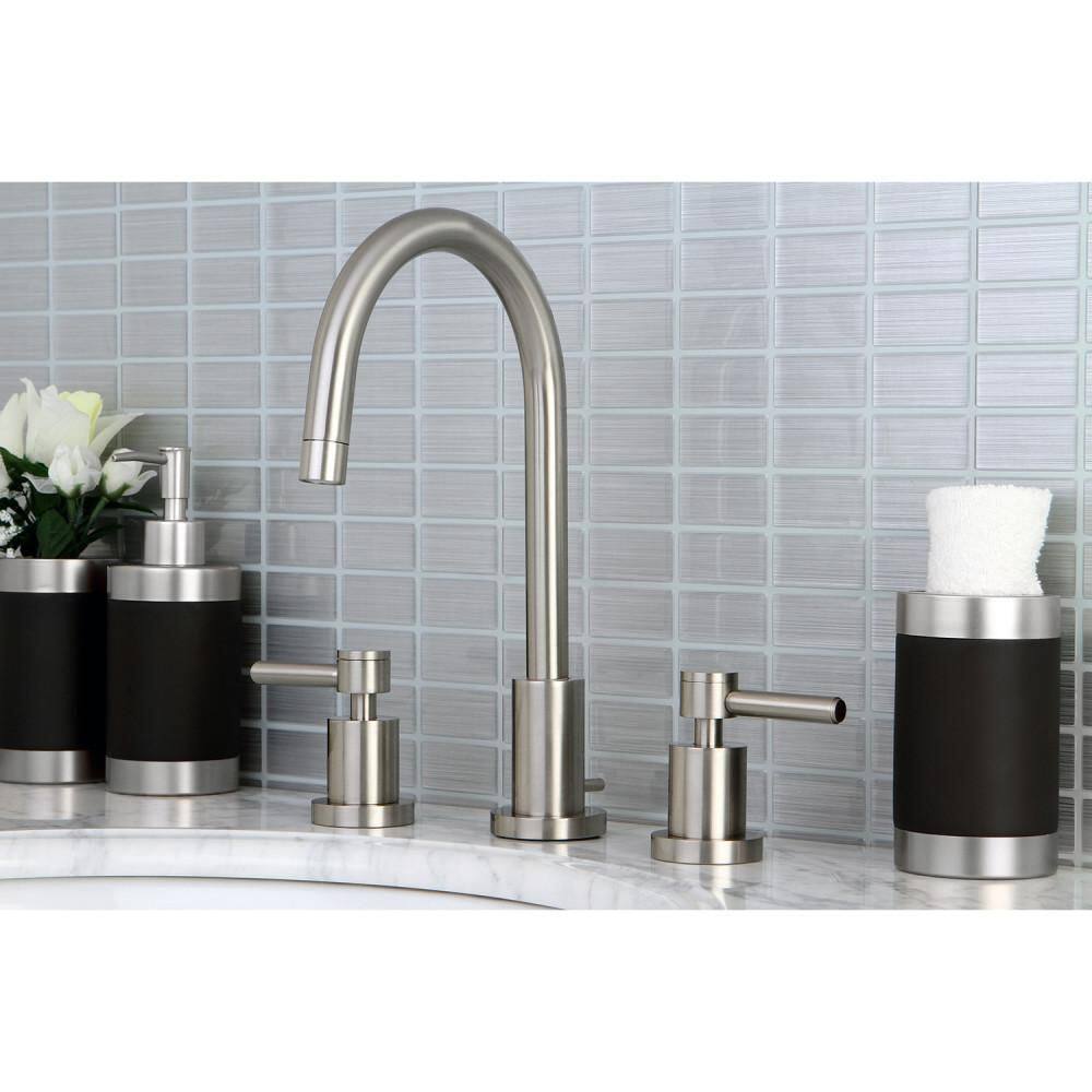 Concord Sleek Mini-Widespread Bathroom Faucet in Brushed Nickel