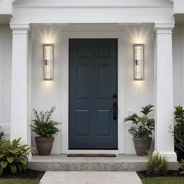 KAISITE Modern 1-Light Brushed Nickel Dimmable LED Wall Sconce