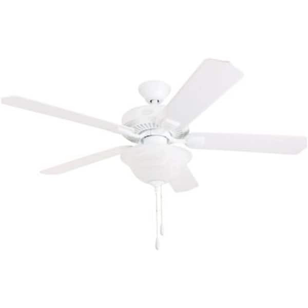 Quick Install 52 in. Indoor Dual Mount Point Bonita Ceiling Fan, White