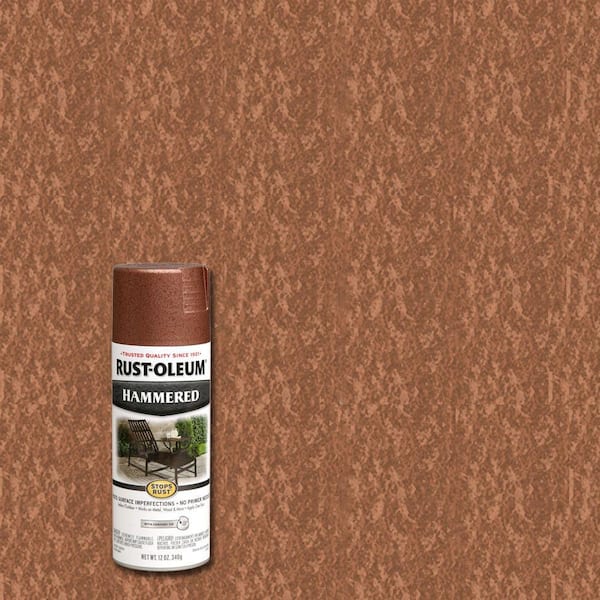 Rust-Oleum Stops Rust 12 oz. Hammered Copper Protective Spray Paint (6-Pack)