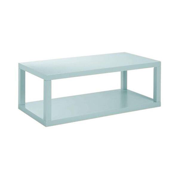 Unbranded 48 in. W Parsons Blue Coffee Table
