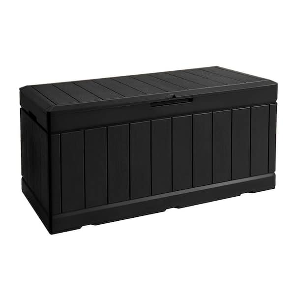 88 Gal. Large Black Resin Deck Box