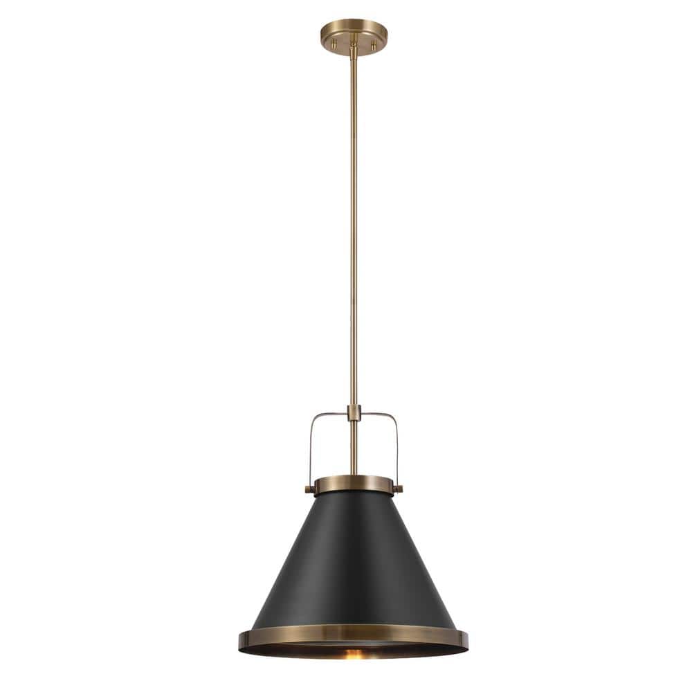 Novogratz x Globe Electric Sophia 1-Light Matte Black Shaded