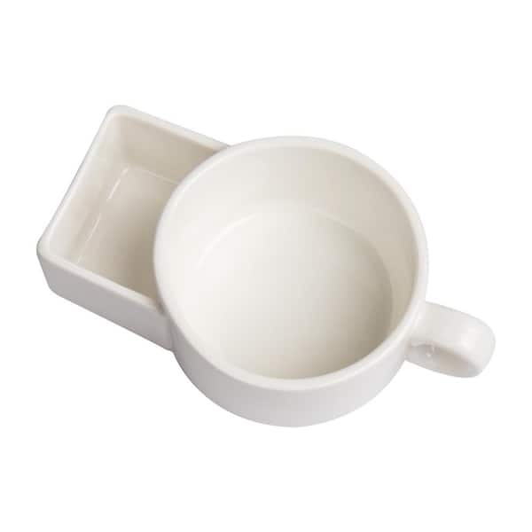 Mind Reader Vented Soup Ceramic Stoneware Mug With Lid