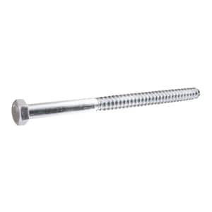 1/2 in. x 8 in. Hex Zinc Plated Lag Screw (10-Pack)