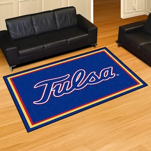 NCAA - University of Tulsa Blue 8 ft. x 5 ft. Indoor Area Rug