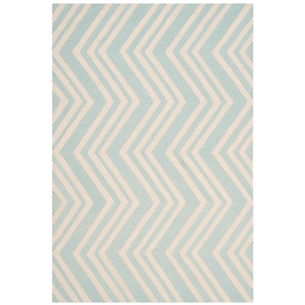 Ivory Whimsy Square Hand-Tufted Wool Kids Rug - 47"x47"