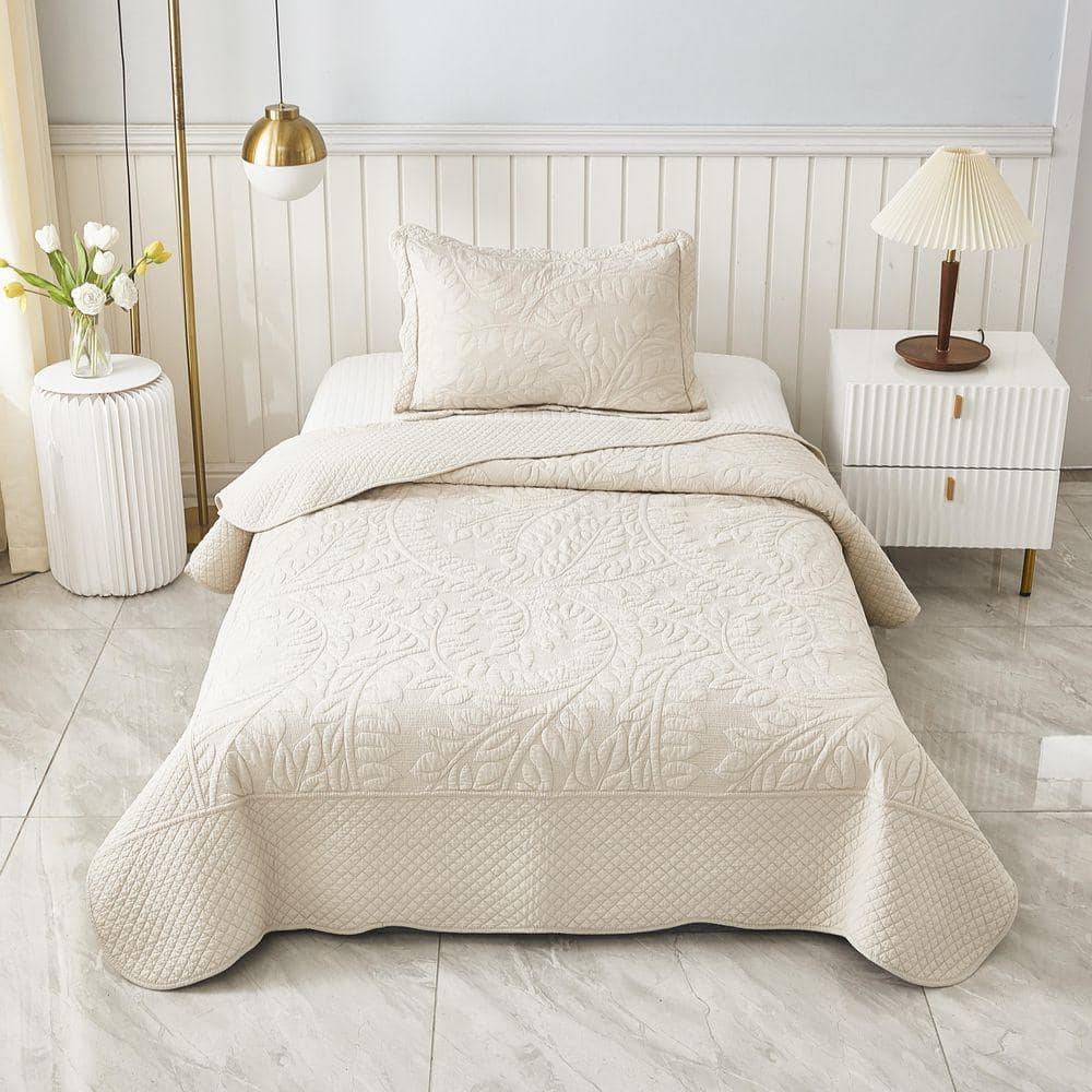 MarCielo T-Monica 2-Piece Natural Beige Embroidery 100% Cotton