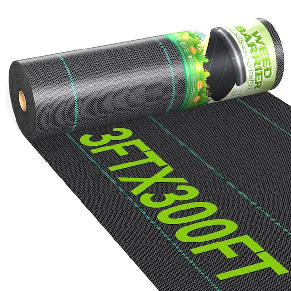 N/A 3ft x 300ft Weed Barrier 3.2oz Heavy Duty Woven Landscape