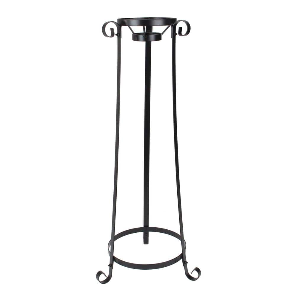 Northlight 24 in. Black Swirled Large Outdoor Patio Stand for Garden Gazing Balls