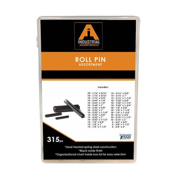 TITAN INDUSTRIAL SUPPLY 315 Piece Roll Pin Kit