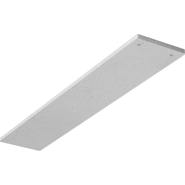 Ekena Millwork 3 in. x 0.25 in. x 16 in. Steel Hammered White Logan Bracket