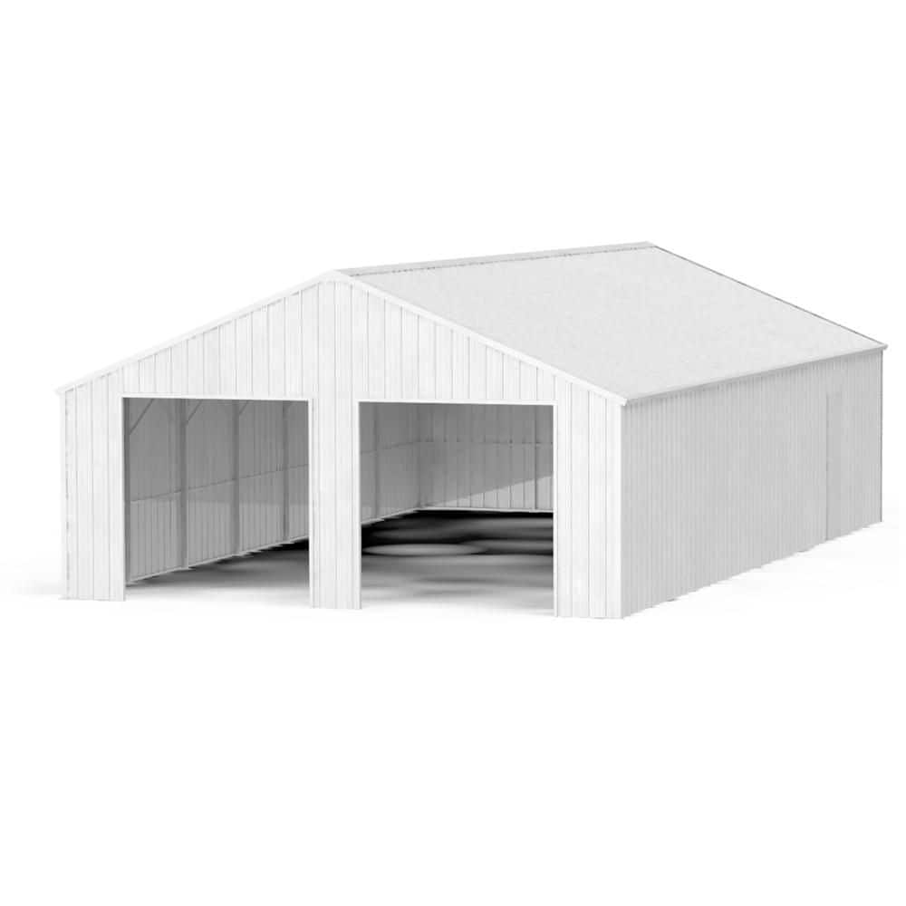 45 ft. W x 25 ft. D Heavy-Duty Metal Garage Storage Shed with Double Door (1125 sq. ft.) price history on PriceWatchPro