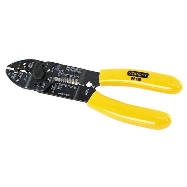 Stanley 8 in. Wire Stripper and Cutter and Crimper