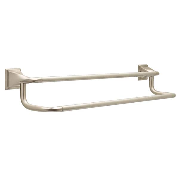 Photo 1 of Everly 24 in. Double Towel Bar in SpotShield Brushed Nickel