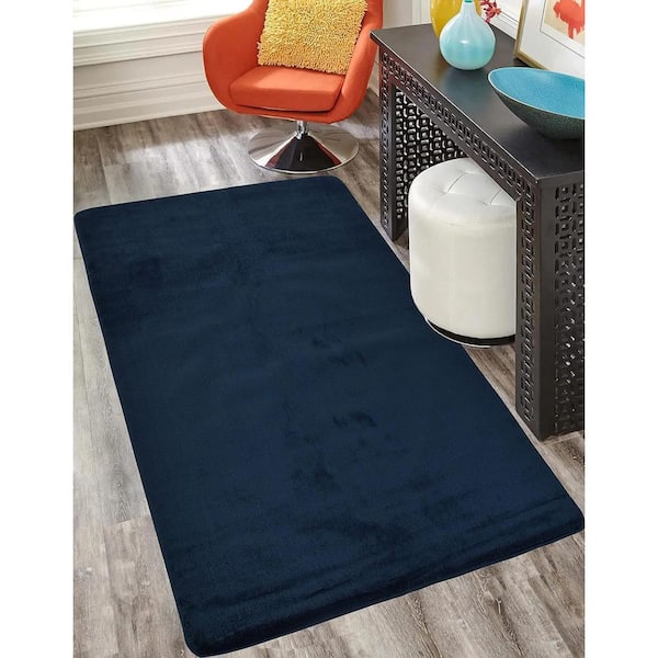 Euro Navy 3 ft. x 5 ft. Area Rug