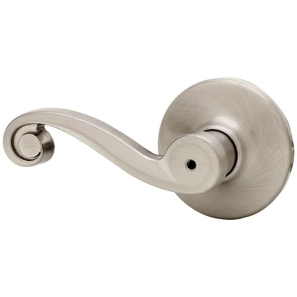 Kwikset Lido Satin Nickel Bed/Bath Door Lever