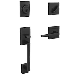 Schlage FC58CEN608 Satin Brass Custom Century Keyed Entry Single Cylinder  Sectional Handleset - Exterior Only 