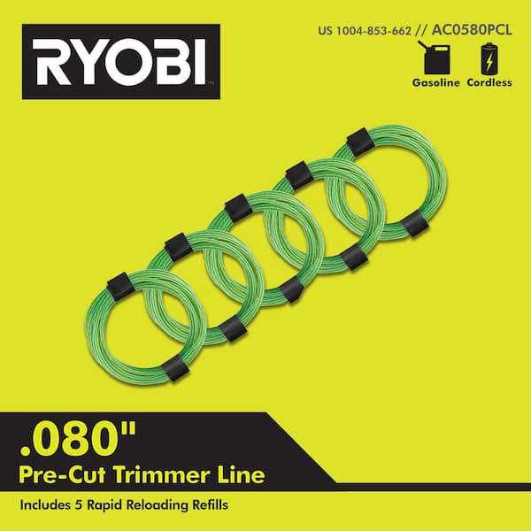 0.080 in. x 16 ft. Pre-Cut Spiral Line (5-Pack)