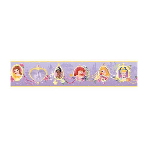 York Wallcoverings Disney Kids Princess Frames Wallpaper Border
