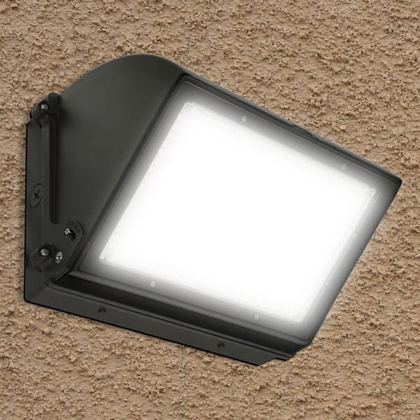160-Watt LED Adjustable Wall Pack Light, 3CCT, Up to 24000LM, Beam 0°–36°, Photocell, IP65, Dimmable, UL and DLC Premium
