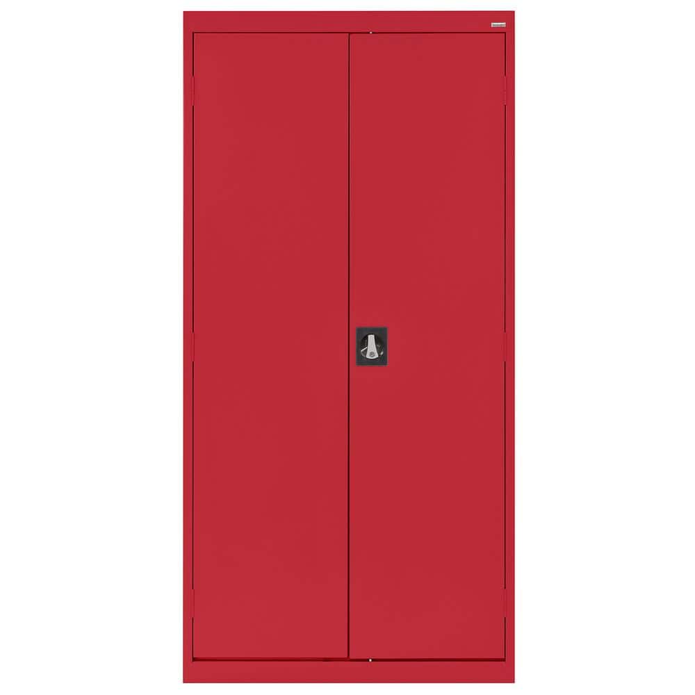 Sandusky Elite Series Steel Freestanding Garage Cabinet in Red (36 in. W x 72 in. H x 18 in. D) -  EA4R361872-01