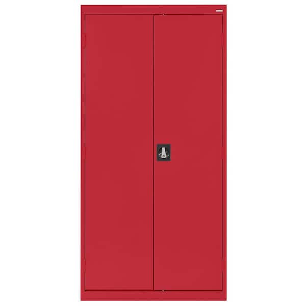 Sandusky Elite Series Steel Freestanding Garage Cabinet in Red (36 in. W x 72 in. H x 18 in. D)