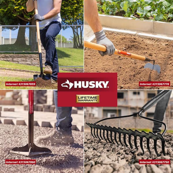 Husky 51 in. L Wood Handle Garden Hoe 77150-945 - The Home Depot