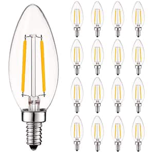 40-Watt Equivalent B10 Vintage Dimmable 400 Lumens LED Bulb 3000K Soft White (16-Pack)