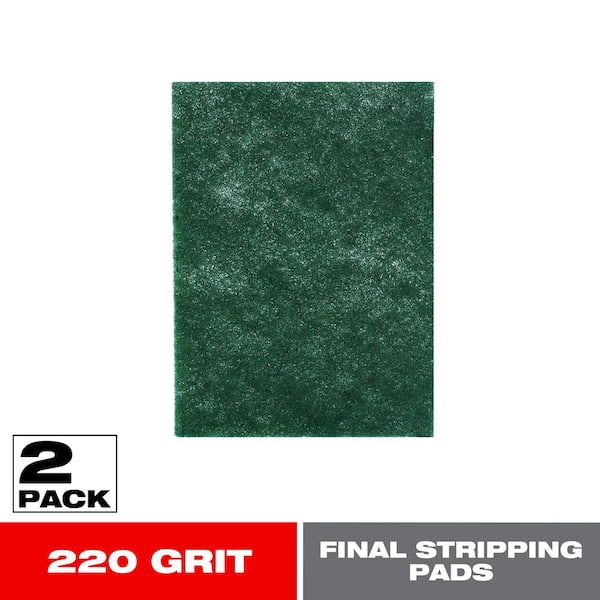 DIABLO 4 in. x 6 in. 220 Grit Fine Final Stripping Pad (2-Pack)