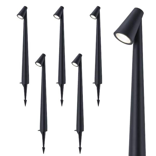 Laplusbelle Low Voltage Black Aluminum Hardwired Integrated LED
