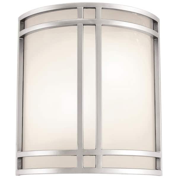Access Lighting Artemis 2 Light Satin Sconce with Opal Glass Shade