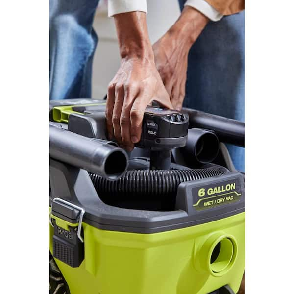 NEW! RYOBI ONE+ 18V CORDLESS 4.75 store GALLON WET/DRY VACUUM (TOOL ONLY) PWV201B