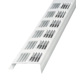 2.3 in. x 96 in. Rectangular White Weather Resistant Aluminum Soffit Vent (Sold in a carton of 50 only)