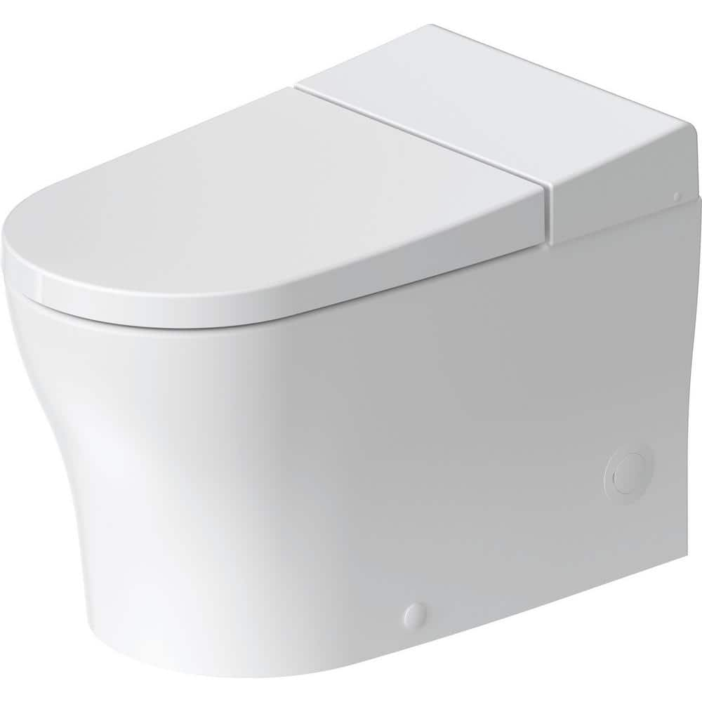 Duravit SensoWash U 1-Piece 0.92 GPF Dual Flush Elongated Toilet in ...