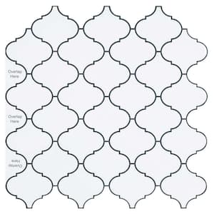 Waterproof Peel and Stick Vinyl Tile 12 in. x 12 in. Decorative Wall Backsplash for Beige (10-pack)