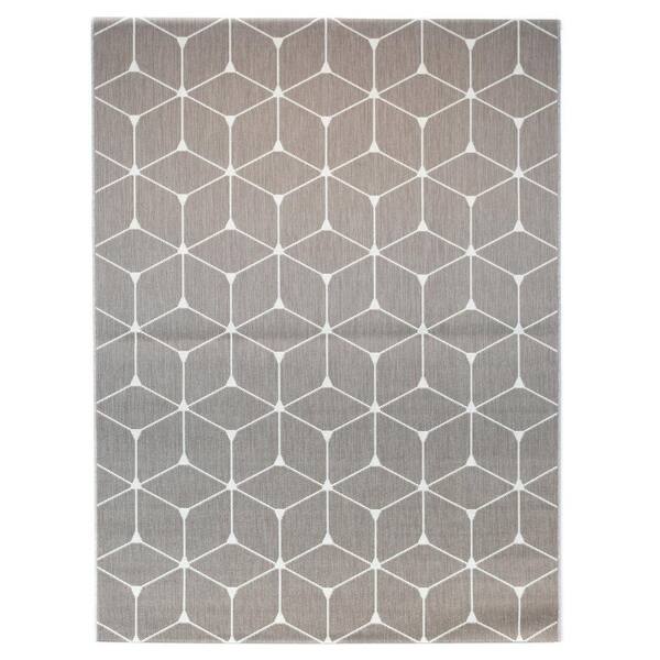 BALTA Macsen Taupe 8 ft. x 10 ft. Indoor/Outdoor Area Rug