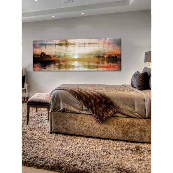 Unbranded 10 in. H x 30 in. W "Painted Sunset" by Parvez Taj Printed Canvas Wall Art