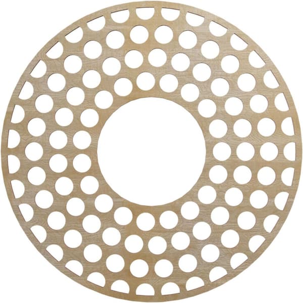 0.25 in. x 8 in. x 22 in. Wood Medallion Moulding