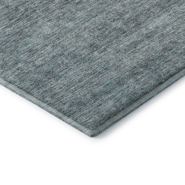Mayfield Premium Machine Washable Abstract AMF1163 Seafoam 2 ft. x 3 ft. Area Rug