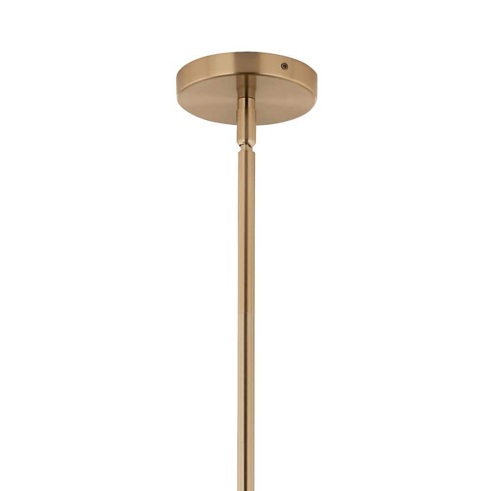 Champagne Bronze 12-Light Clear Glass Chandelier